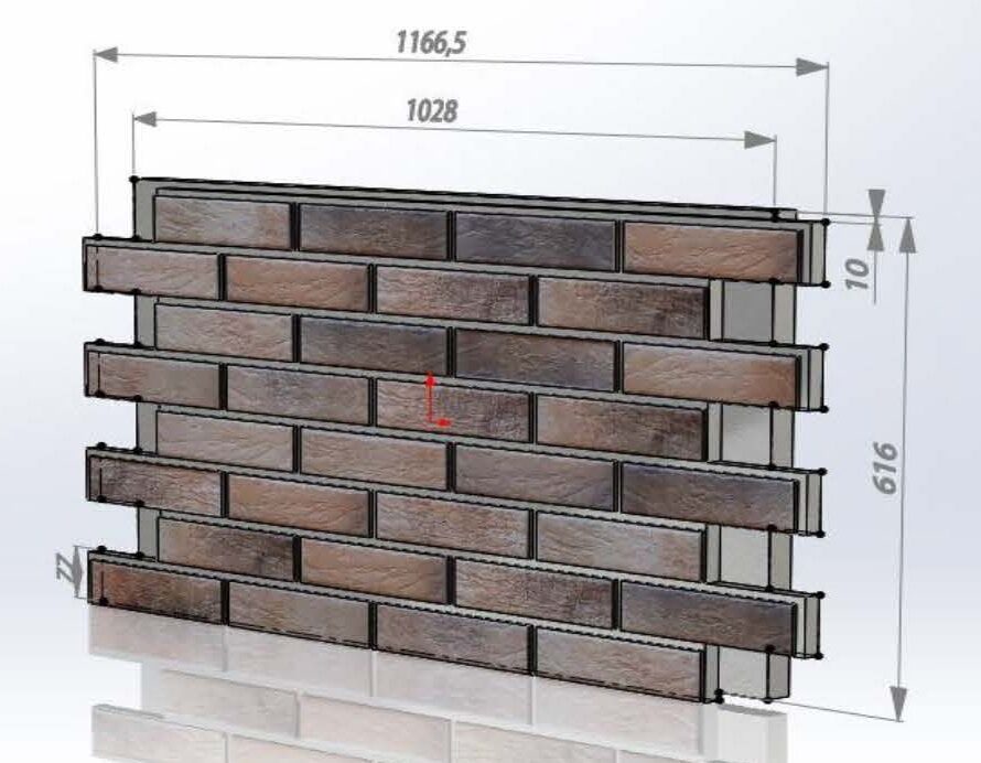 Термопанели BestPoint Loft Brick Curry ППУ 60 мм